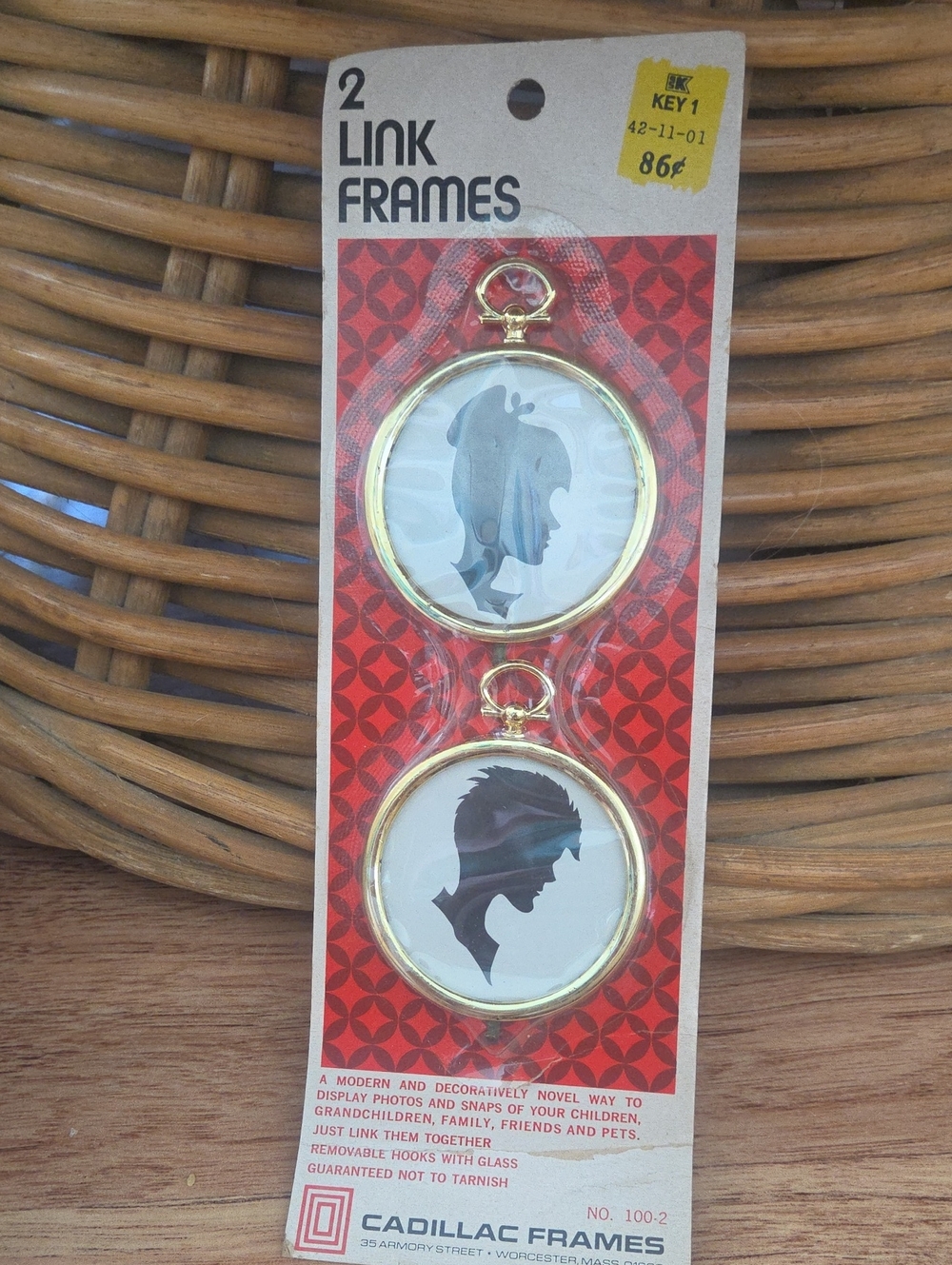 Cadillac Frames Gold Link Wall Frames - Set of 2